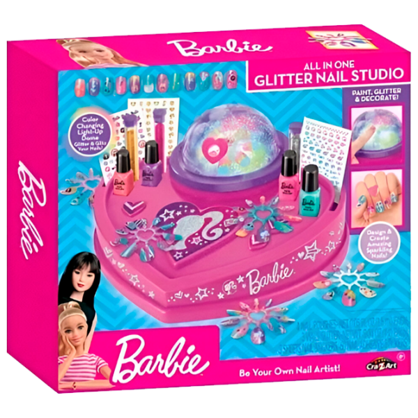 Креативный набор Cra-Z-Art Glitter & Shine Nail Studio Barbie 884920340527 8+ / Разноцветный Розовый photo 1 Креативный набор Cra-Z-Art Glitter & Shine Nail Studio Barbie 884920340527 8+ / Разноцветный Розовый photo 1
