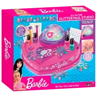 Креативный набор Cra-Z-Art Glitter & Shine Nail Studio Barbie 884920340527 8+ / Разноцветный Розовый