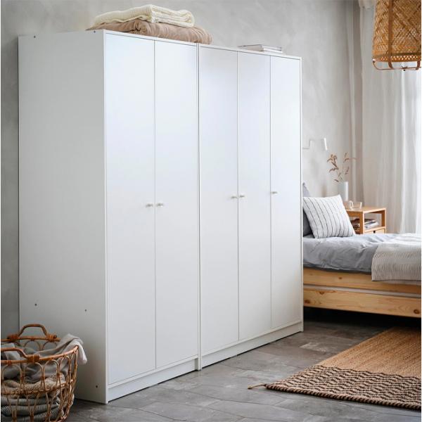 Шкаф Ikea Kleppstad 79 x 55см x 176 / ДСП / White photo 2