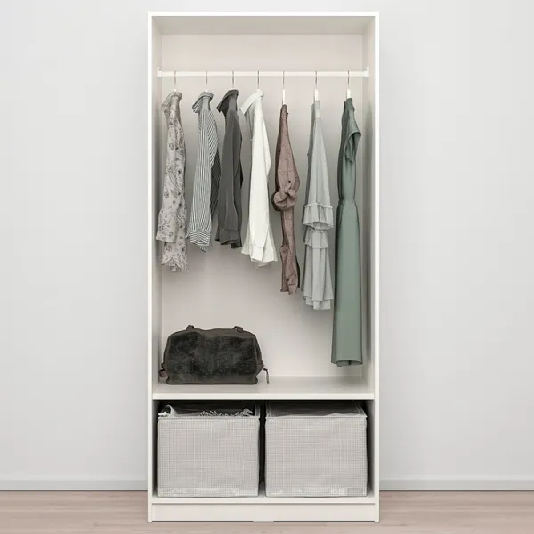 Шкаф Ikea Kleppstad 79 x 55см x 176 / ДСП / White photo 5