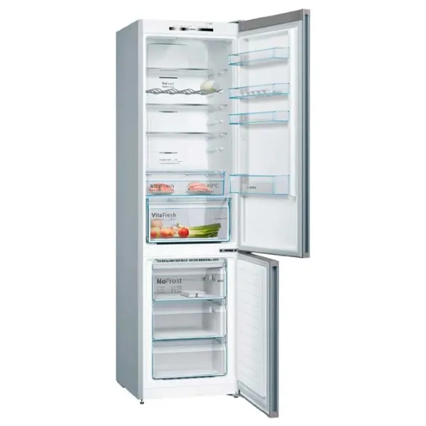 Frigider Bosch KGN39VLEB cu congelator jos 368 l / 203 cm / Inox photo 2
