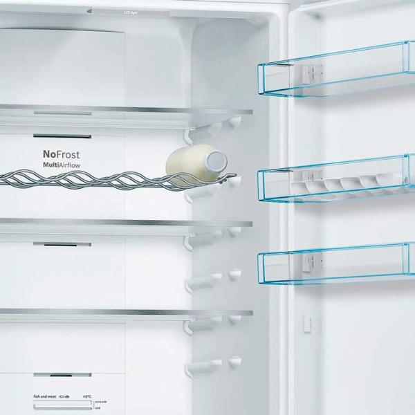 Frigider Bosch KGN39VLEB cu congelator jos 368 l / 203 cm / Inox photo 4