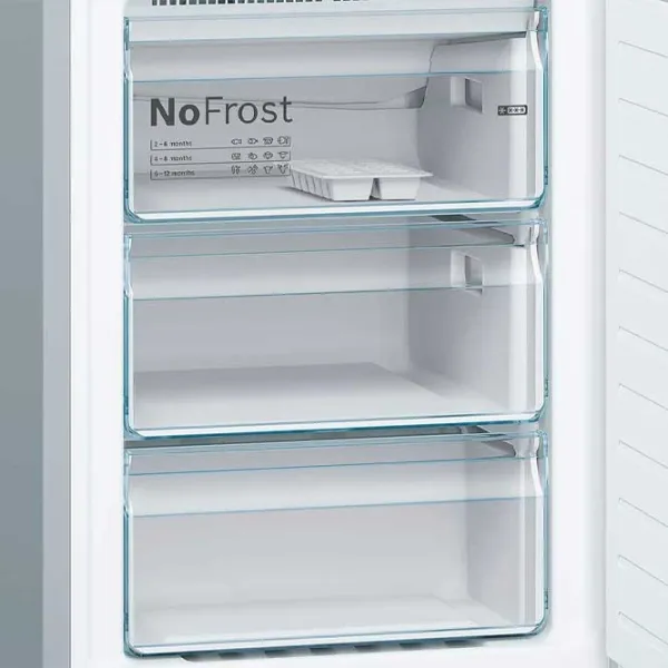 Frigider Bosch KGN39VLEB cu congelator jos 368 l / 203 cm / Inox photo 6