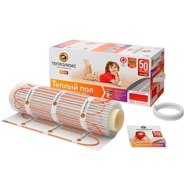 Коврик для подогрева пола Teploluxe Tropix МНН Злектрический / 8 m2 photo 1