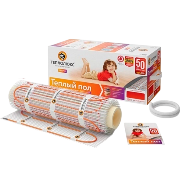 Коврик для подогрева пола Teploluxe Tropix МНН Злектрический / 8 m2 photo 1