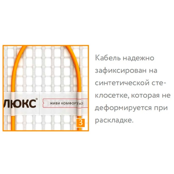 Коврик для подогрева пола Teploluxe Tropix МНН Злектрический / 8 m2 photo 3