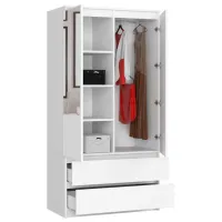 Dulap Akord S90 2D2SZ 2 Lustro 90.4 x 50.4 x 180 / PAL / White photo 3