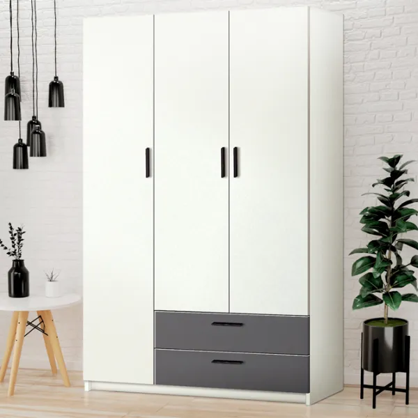 Dulap Modern Andi 120 120 x 49 x 206 / DSP / White photo 2