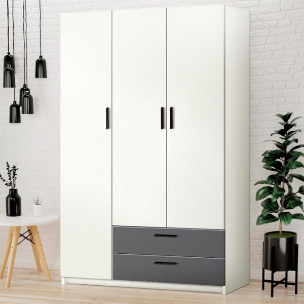 Dulap Modern Andi 120 120 x 49 x 206 / DSP / White photo 2