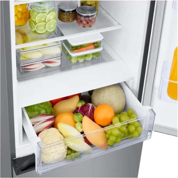 Frigider Samsung RB38C600ESA/EF cu congelator jos 390 l / 203 cm / Silver photo 6