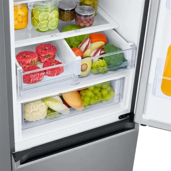 Frigider Samsung RB38C675ES9/EF cu congelator jos 390 l / 203 cm / Silver photo 8