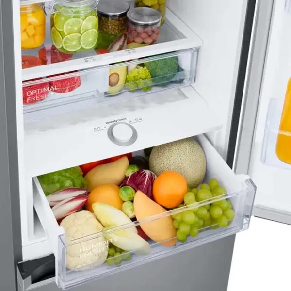 Frigider Samsung RB38C675ES9/EF cu congelator jos 390 l / 203 cm / Silver photo 9