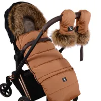 Husă pentru cărucior Cottonmoose Combi 3 in 1 Nailon / Camel photo 3