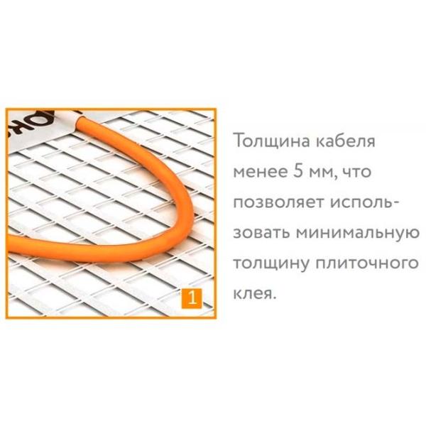 Коврик для подогрева пола Teploluxe Tropix МНН Злектрический / 5 м2 photo 4
