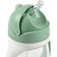Sticluță cu pai Beaba B913533 300 ml 6 luni / Plastic / Green photo 3