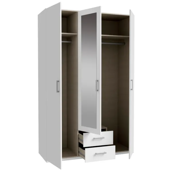 Шкаф Fortuna Econobox 133.2 x 54.2см x 210.5 / ДСП / White photo 4