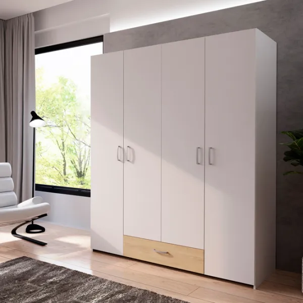 Шкаф Fortuna Econobox 159.1 x 54.4см x 190.5 / ДСП / White photo 7