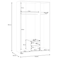 Шкаф Fortuna Econobox 119.4 x 54.4см x 190.5 / ДСП / White photo 7