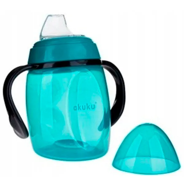 Sticluță cu pai Akuku A0366 280 ml 6 luni / Plastic / Blue photo 2