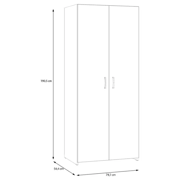 Шкаф Fortuna Econobox 79.7 x 54.4см x 190.5 / ДСП / White photo 5