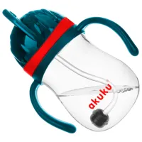 Sticluță cu pai Akuku A0164 280 ml 6 luni / Polipropilenă / Red photo 2