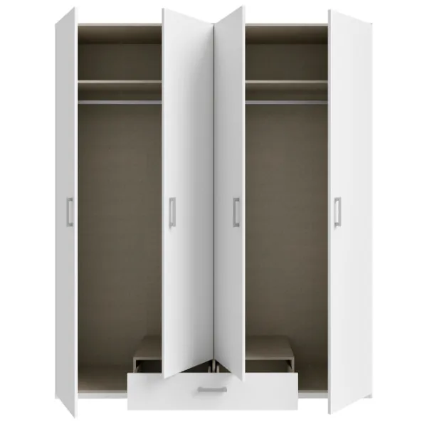 Шкаф Fortuna Econobox 177.5 x 54.2см x 210.5 / ДСП / White photo 3