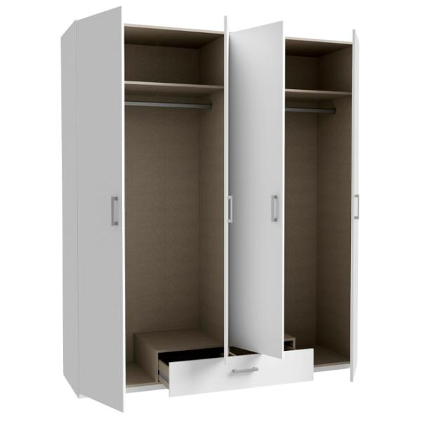 Шкаф Fortuna Econobox 177.5 x 54.2см x 210.5 / ДСП / White photo 4