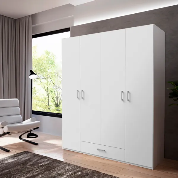 Шкаф Fortuna Econobox 177.5 x 54.2см x 210.5 / ДСП / White photo 8
