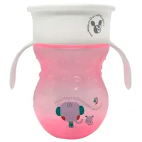 Бутылочка Cangaroo Magical Cup 360 270 мл 6 месяцев / Полипропилен / Розовый
