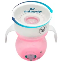 Sticluță Cangaroo Magical Cup 360 270 ml 6 luni / Polipropilenă / Pink photo 2