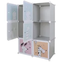 Dulap pentru copii Mobhaus Biaro Plastic / Multicolor photo 2