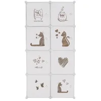 Dulap pentru copii Tempo Kondela Kirby Plastic / White photo 2