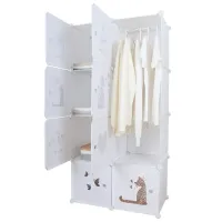 Dulap pentru copii Tempo Kondela Kirby Plastic / White photo 3