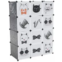 Шкаф для детеи Tempo Kondela Averon  Пластик / Black