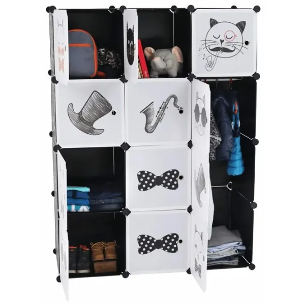 Dulap pentru copii Tempo Kondela Averon  Plastic / Black photo 3 Dulap pentru copii Tempo Kondela Averon  Plastic / Black photo 3