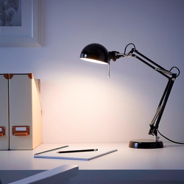 Нaстольная лампа Ikea Forsa Черный photo 5 Нaстольная лампа Ikea Forsa Черный photo 5