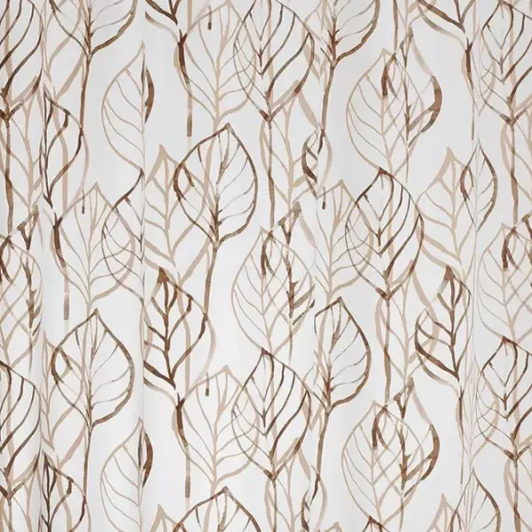 Perdea de duș Leaves 32618 200 x 180 cm / Vinil / Beige photo 3