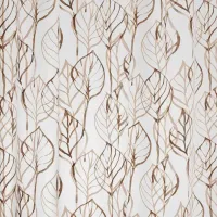Perdea de duș Leaves 32618 200 x 180 cm / Vinil / Beige photo 3
