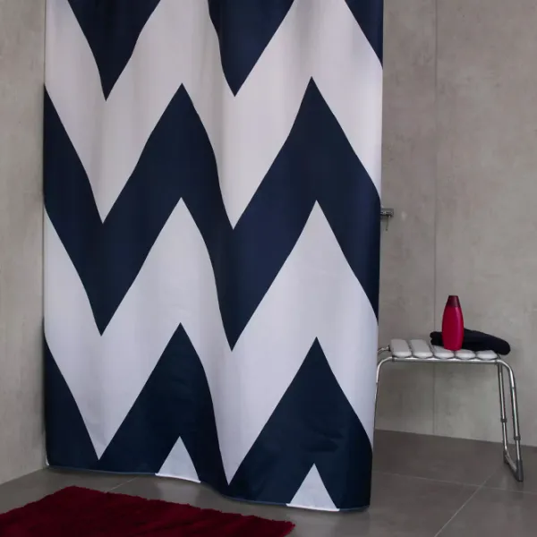 Шторка для ванной Pico 4104303 200 x 180 см / Textil / Синий photo 3