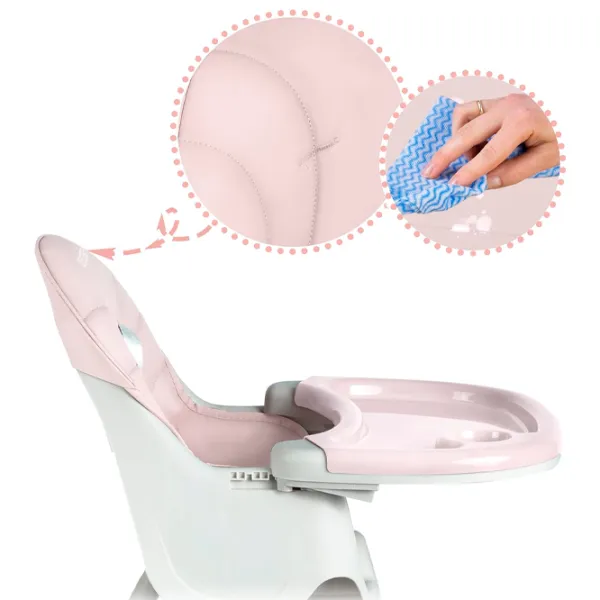 Scaun de masă Ricokids Milo (5488770) / 6 luni / Pink  photo 10