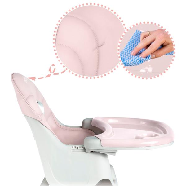 Scaun de masă Ricokids Milo (5488770) / 6 luni / Pink  photo 10