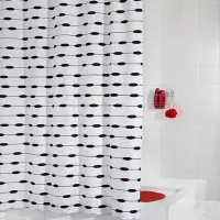 Шторка для ванной Lace 41360 200 x 180 см / Textil / Белый