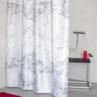 Perdea de duș Toscana 4105307 200 x 180 cm / Textil / White photo 3