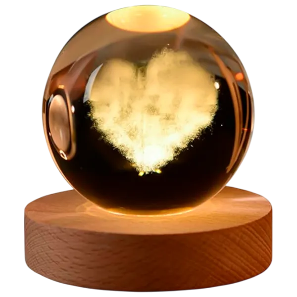 Ночник Desk lamp Heart Cloud Прозрачный photo 1