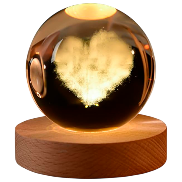 Ночник Desk lamp Heart Cloud Прозрачный photo 1