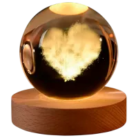 Ночник Desk lamp Heart Cloud Прозрачный