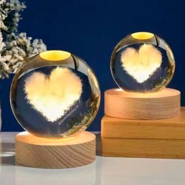 Ночник Desk lamp Heart Cloud Прозрачный photo 3