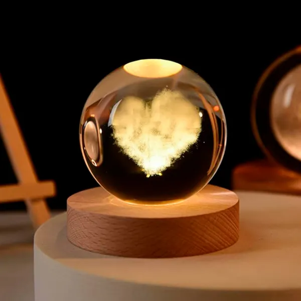 Ночник Desk lamp Heart Cloud Прозрачный photo 8