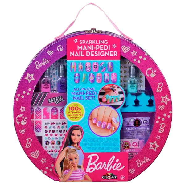 Креативный набор Cra-Z-Art Barbie Sparkling Mani-Pedi Designer 884920340701 8+ / Разноцветный Розовый photo 1 Креативный набор Cra-Z-Art Barbie Sparkling Mani-Pedi Designer 884920340701 8+ / Разноцветный Розовый photo 1