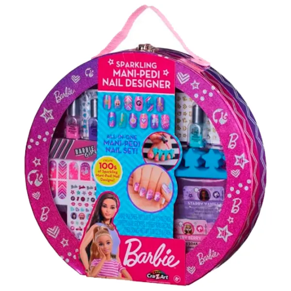 Креативный набор Cra-Z-Art Barbie Sparkling Mani-Pedi Designer 884920340701 8+ / Разноцветный Розовый photo 2 Креативный набор Cra-Z-Art Barbie Sparkling Mani-Pedi Designer 884920340701 8+ / Разноцветный Розовый photo 2